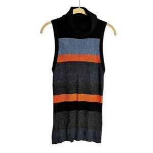 L.A.M.B. by Gwen Stefani Ribbed Sleeveless Turtleneck Top – L